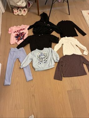 5t/6t Bundle Zara, h and m, long sleeve tops and sweater bundle